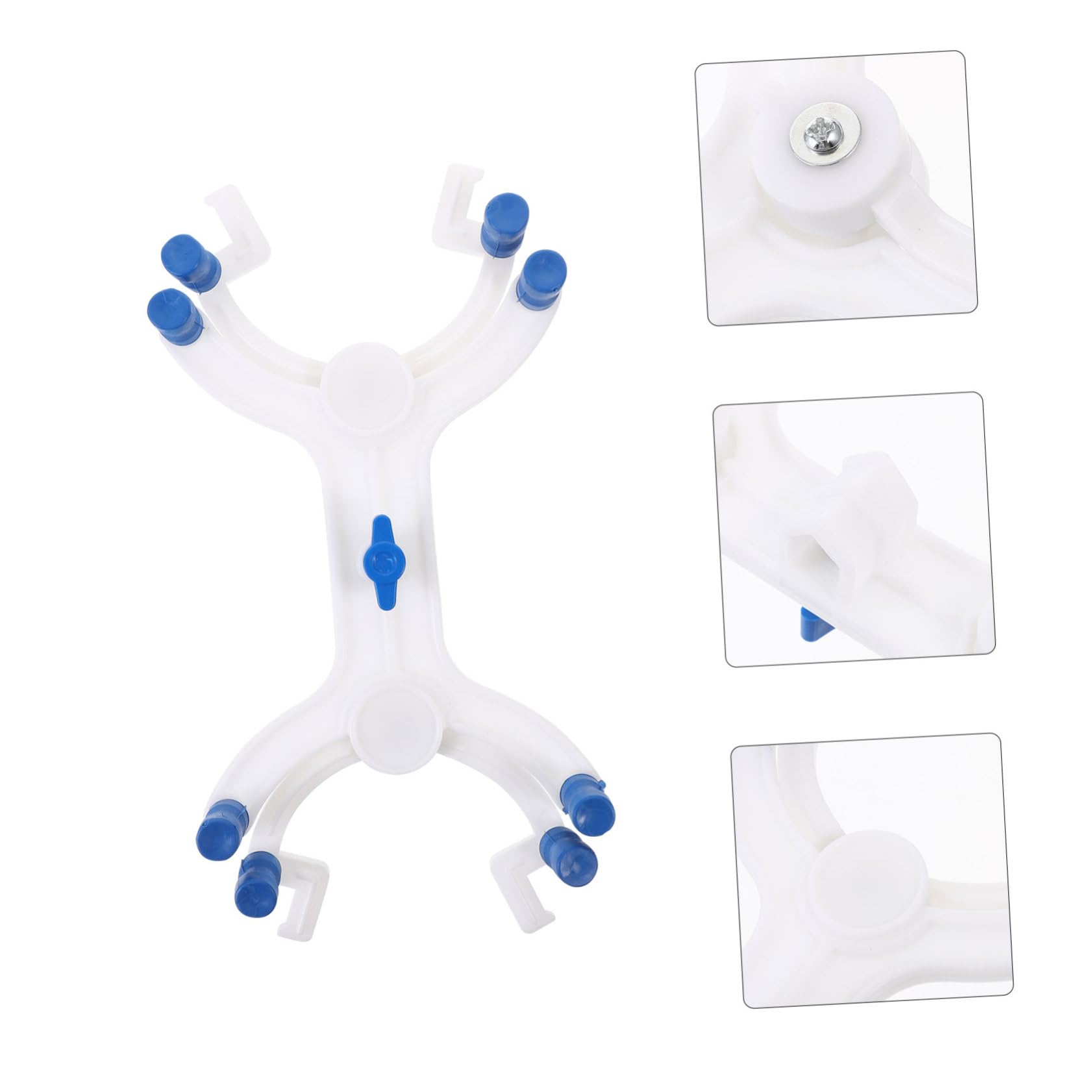 HOMOCONO Aluminum Butterfly Clip Double Micropipette Laboratory Clamp Aluminum Clamp Aquarium Titration Clamp Test Tube Holder Aluminum Tube Titration Kit Thermocouple Rod