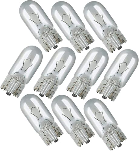 Everlec 10 X 501 Capless Sidelight Car Bulb Bulbs Interior Number Plate Side Light 12V 5W