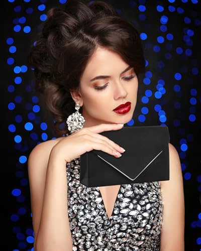 Image of TINDTOP Evening Clutch Purses for Women Handbags for Formal Wedding Party Cocktail Prom Crossbody Shoulder Envelope Bag | for Formal Wedding