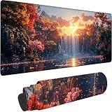 【GRAND TAPIS DE SOURIS XXL】 : Ce tapis souris suffisamment grand 36x16 in (900x400x3mm) s'adapte parfaitement à votre bureau et offre une liberté de mouvement optimale. Il offre un espace généreux pour les jeux ou le travail de bureau, tout en protégeant votre bureau. Compatible avec tous les types de souris, claviers et autres