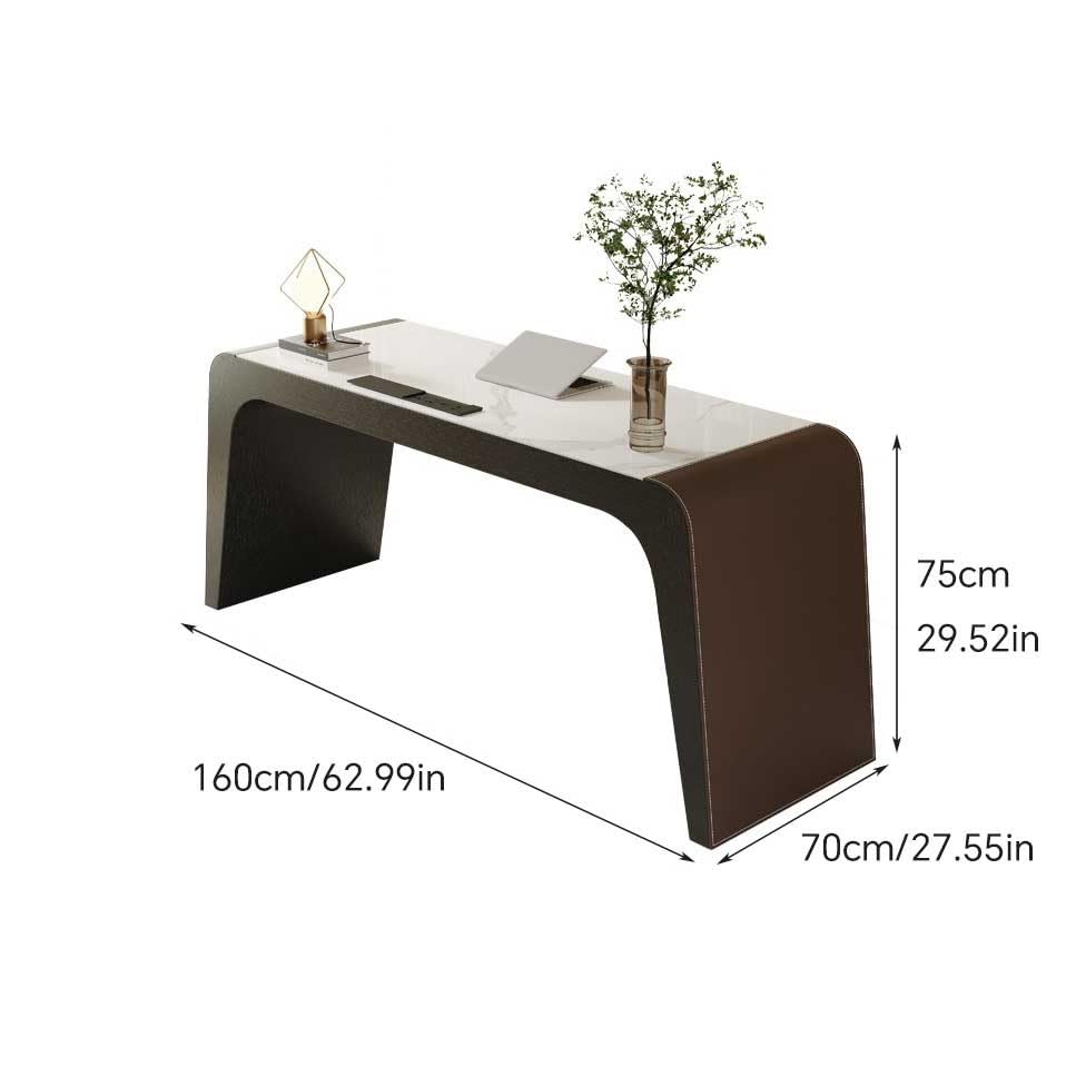 ENGENDER Schreibtisch Einfache Wohnzimmermöbel aus Holzfelsenplatten, geeignet for Moderne Arbeitszimmer zu Hause, Firmenbüro Office Desk(160cm)