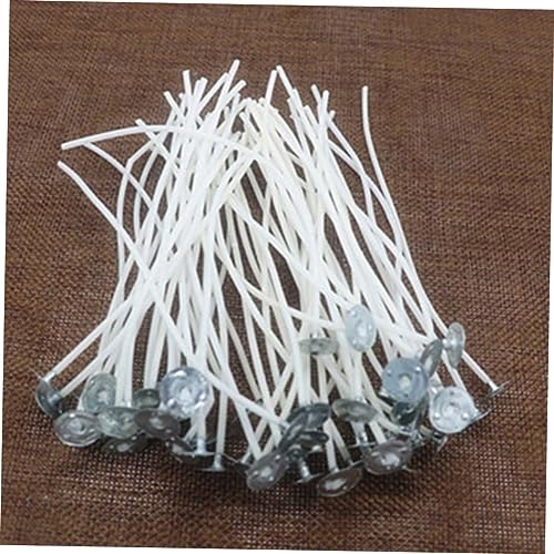 Mechas para velas de algodón natural preenceradas 100 pcs miniatura 5