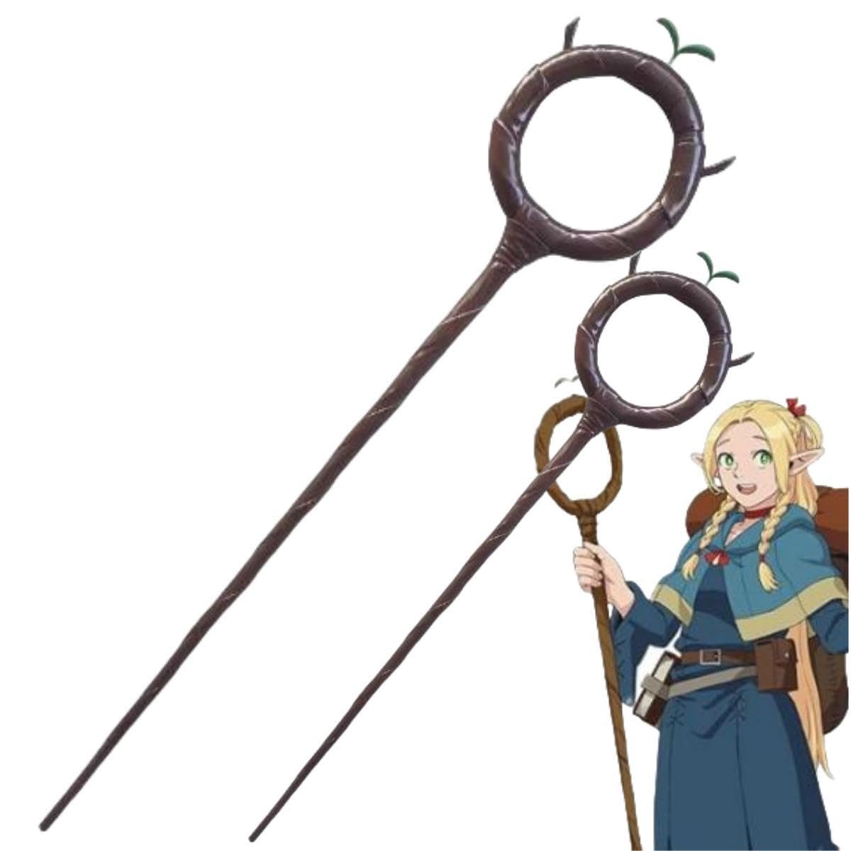 Amazon.co.jp: ダンジョン飯 コスプレ道具 マルシル コスプレ法杖 武器