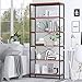 Himimi Estante para Libros Librería Estilo Industrial de 5 niveles estantería de almacenamiento para Salón, Cocina, Oficina 180 x 80,3 x 30cm