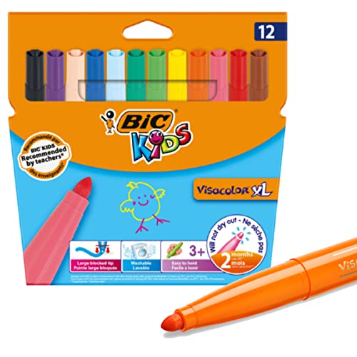 Bic Kids Visa XL Colouring Pens (Wallet of 8)