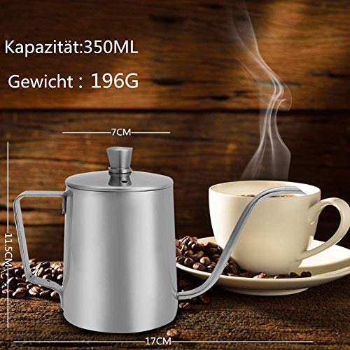 DELERKE Koffieketel 304 roestvrij staal, koffiepot theepot koffieketel met zwanenhals smalle uitloop, handgemaakte… - Image 6