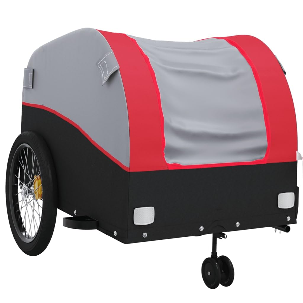 SKM Bike Trailer Black and Red 45 kg Iron (Weight-11KG)-4146