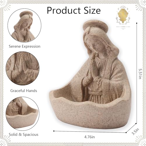 Estatua Virgen María en Resina 14 cm miniatura 4