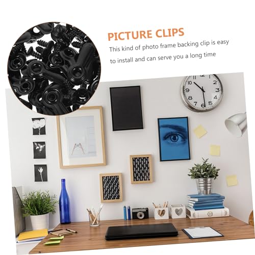 Image of Hohopeti 1set Photo Frame Backing Clips Screws of Turn Button Fasteners for Easy Picture Hanging and Art Display Sturdy and Frame Accessories