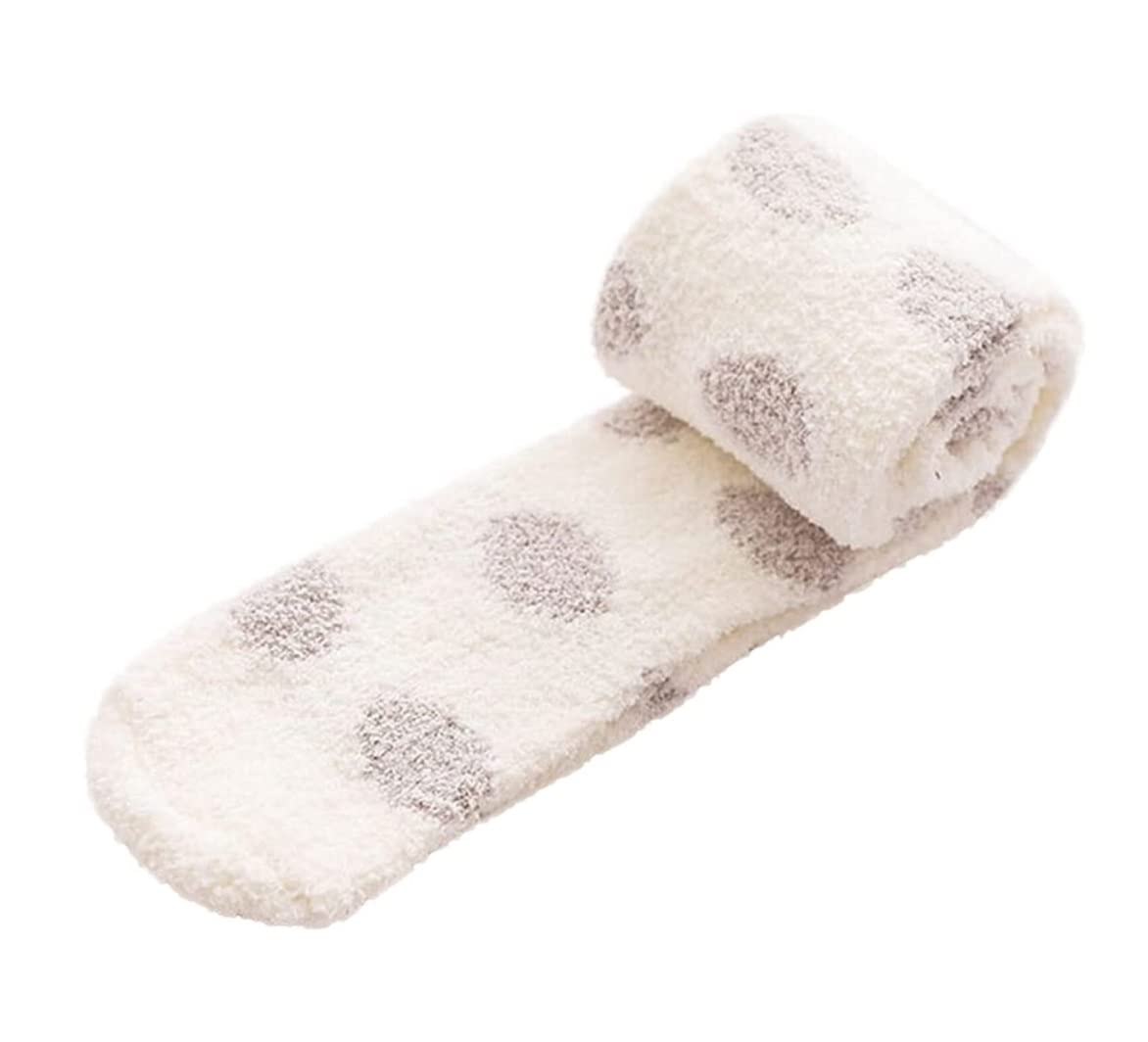 Wintersocken Bettsocken 10 Paar Flauschige, Oberschenkelhohe Thermosocken Mit Gepunktetem Muster, Winterwärmer Über Den Kniestrümpfen Warme Flauschige Socken
