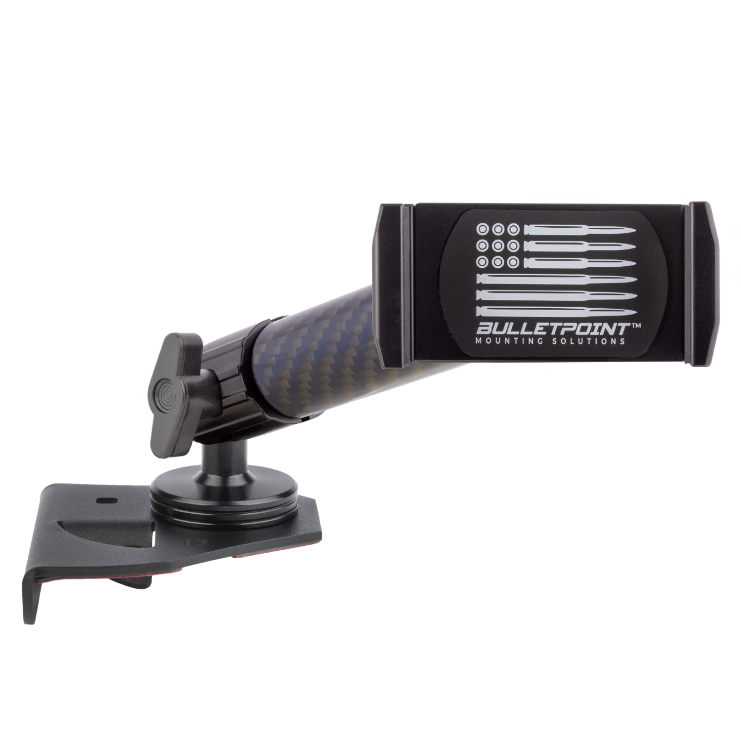 BulletpointDash Mount Cell Phone Holder Compatible with 2018+ Jeep Wrangler JL (NOT 4xe) & 2020+ Gladiator Single Ball Mount Compatible with iPhone Android Smartphone (Passenger Side)