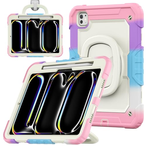 Étui pour iPad Pro 11 Pouces M4 Version 2024 coque robuste antichoc 3 couches