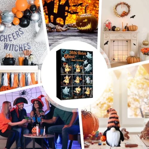 Calendario de Halloween Espeluznante para Decorar el Hogar y Compartir en la Escuela 5