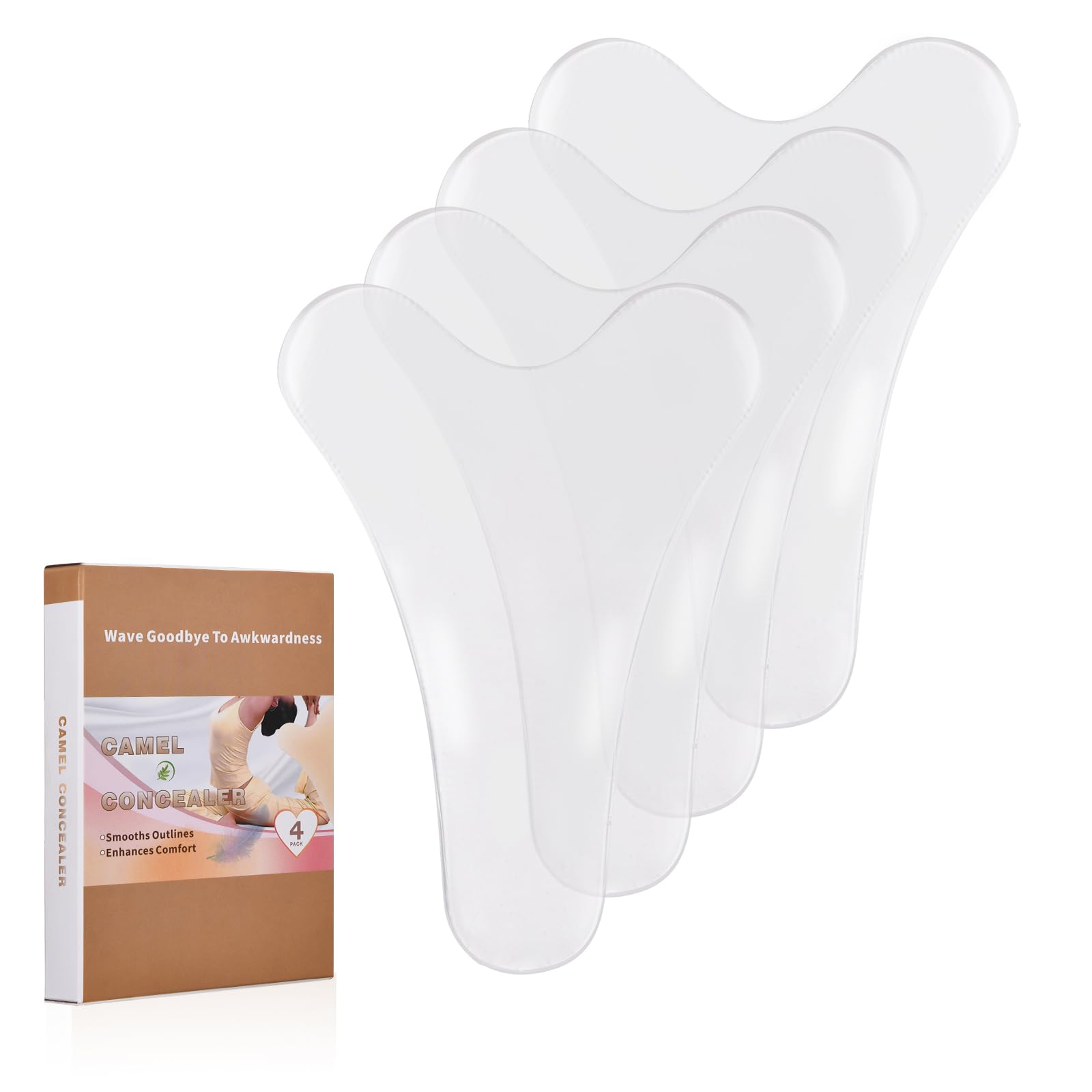 PRISESSA4 Pack Y Shape camel Toe Concealer, Reusable Camel Toe Cover, Seamless Camel Toe Hider, No Camel Toe Underwear Guard