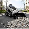 Electric Mini Skid Steer Loader - Tracked Small Skid Loader For Residential Yard Care Garden Projects Path Construction DIY Work Home Users