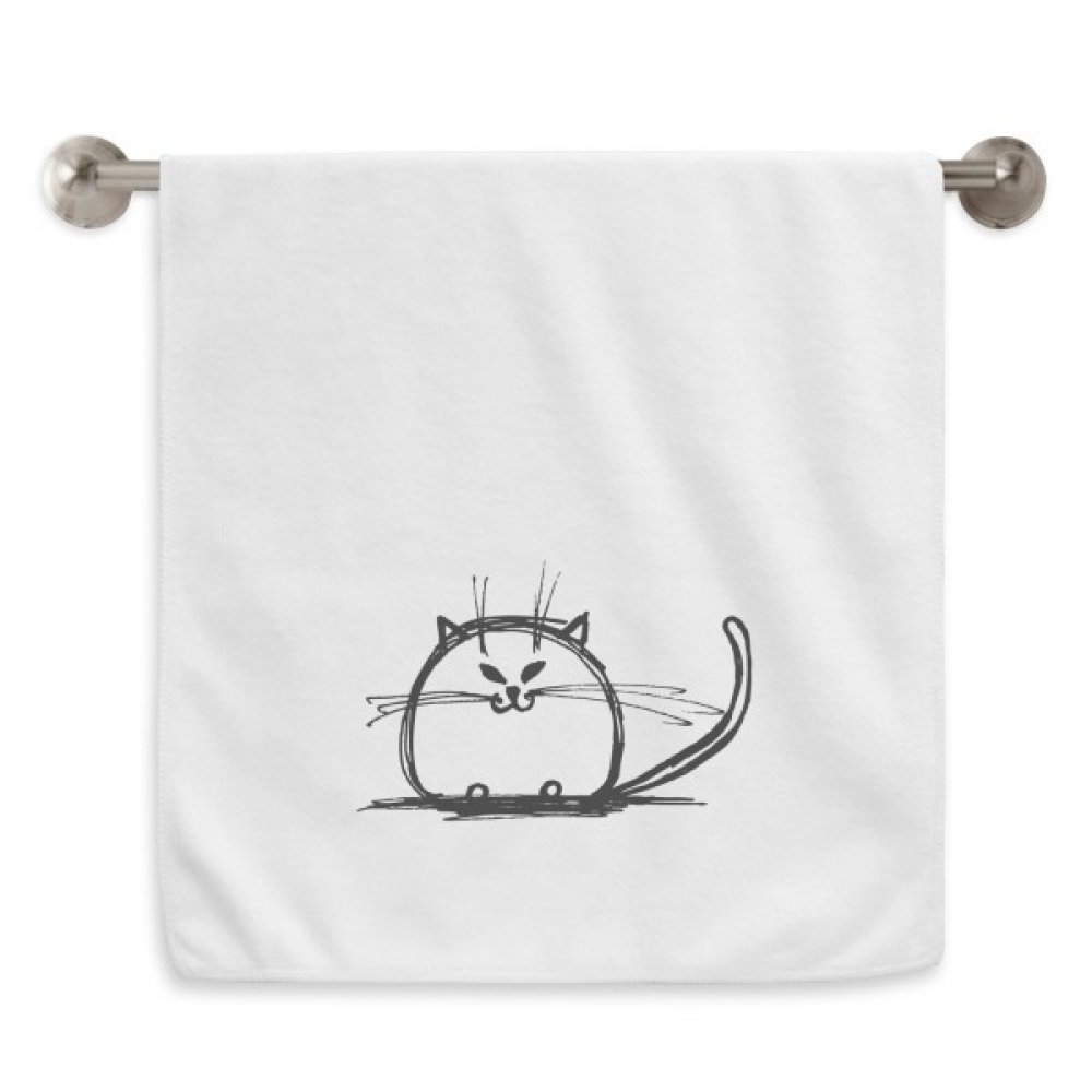 Serviettes moelleuses chat lourd sourire blanches très absorbantes