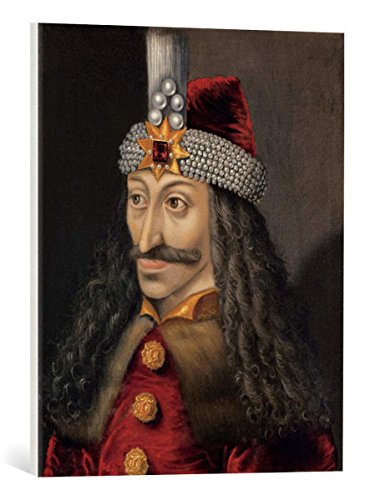 Kunst für Alle Cuadro en Lienzo: AKG Anonymous Vlad Tepes Dracula Portrait C16th - Impresión artística, Lienzo en Bastidor, 50x60 cm