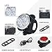 Ruitutedianzi 4X Outdoor Bicycle Waterproof COB 3 LED USB Rechargeable 4 Modes Bike Night RideFront Light Lamp & Rear Tail Light