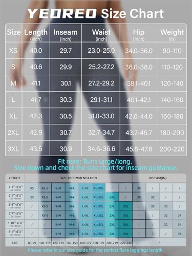 Image of YEOREO CoreFlex Women Workout Flare Leggings