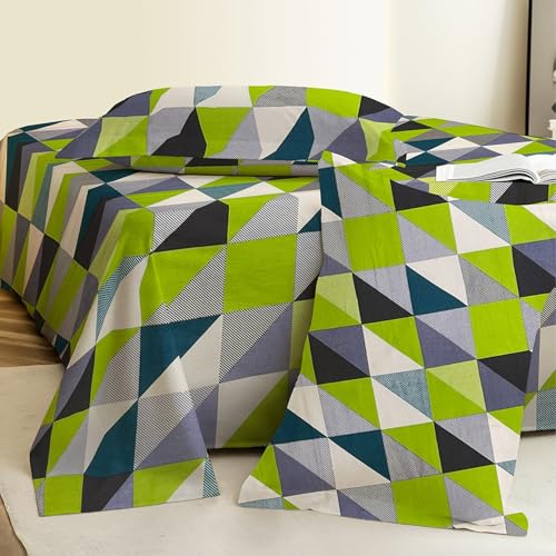 Image of Weave & Decor Super Soft Super Comfortable 144 TC 90x90 inches Printed Cotton Double Bed Bedsheet with Two Pillow Covers