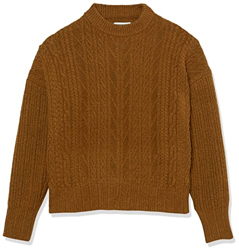 Image of Amazon Essentials Women's Soft-Touch Modern Cable Crewneck Sweater (Available in Plus Size)
