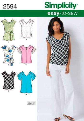 Simplicity 2594 patron de couture pour coudre un haut d'été fluide