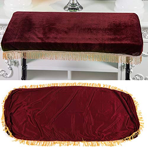 Capa de teclado de piano para teclado de 61/88 teclas, Burgundy-61key