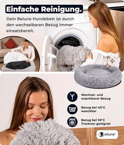 Belune Waschbarer Ersatzbezug (Dunkelgrau, 80cm)