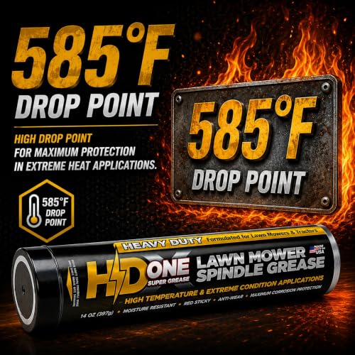 Image of HD Switch 2 Pk High Temperature Bearing Grease Designed for Tractor Lawn Mower Spindles Wheels &more for Toro Exmark Husqvarna Cub Cadet Scag Bad Boy Hustler Snapper Ferris Kubota Craftsman John Deere