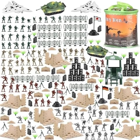 250 PCS Army Men Playset with Vehicles Cover
