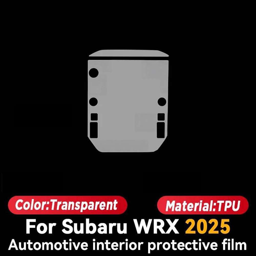 Pellicola Protettiva Trasparente in TPU per la Console Centrale dell'abitacolo dell'auto, per Subaru WRX 2025, Adesivo AntiGraffio