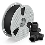 SUNLU PA6-CF Carbon Fiber Nylon Filament 1.75mm 1KG, Made of 80% PA Nylon and 20% Carbon Fibers, Stiff & Strong & Heat Resistant, for Industrial Parts, 3D Printer Filament, Black