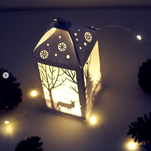 Miniatura 4 de Troqueles de corte de metal de alce de árbol de Navidad, plantilla de álbum de recortes, sello de álbum de bricolaje, troqueles de corte de papel