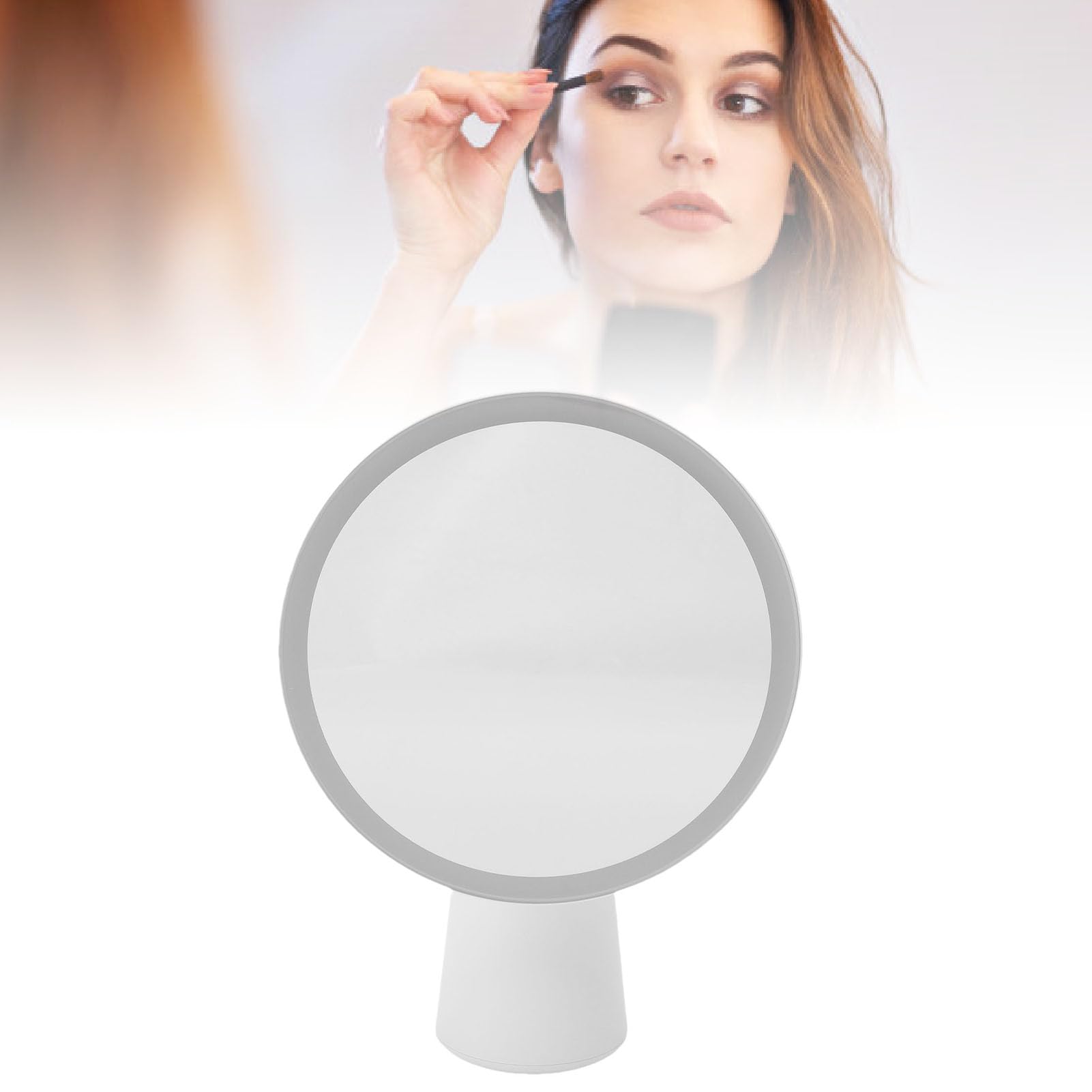 Sxhlseller HD-Sonnenschutz-Check-Spiegel 7,6 Zoll Typ-C Wiederaufladbar |Tragbarer Reise-Make-up-Spiegel mit Touch-Steuerung und 2000-mAh- Zum Auftragen von Sonnenschutzmitteln, Tragbarer LED
