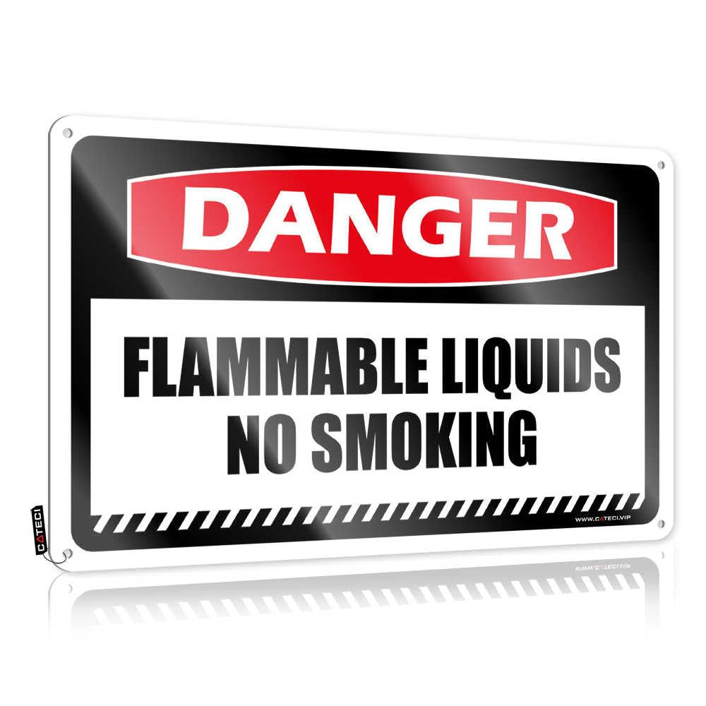 Fzfn Boys Colour Decor Bedroom Decor Ready To Hang - Danger Flammable Liquids No Smoking Nice For Office(30X40cm)