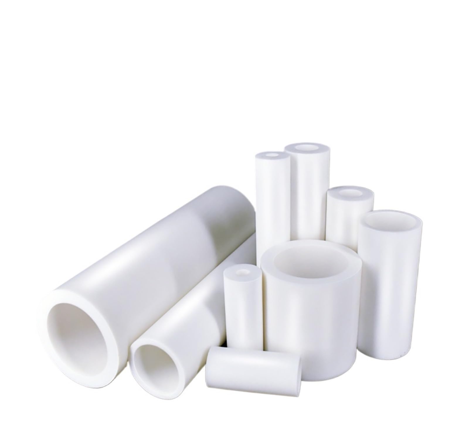 Varilla Hueca de politetrafluoroetileno PTFE Blanco 200 mm | Color blanco largo de Rod 200m m del hueco del politetrafluoroetileno for el uso industrial general