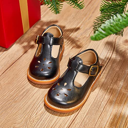 Image of Felix & Flora Toddler Little Girl Mary Jane Dress Shoes - Ballet Flats for Girl Party School Shoes