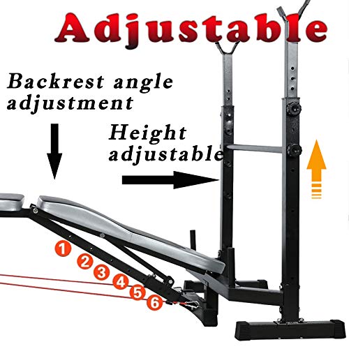 ncient 330lbs Olympic Weight Bench Multi-Function Adjustable Weight Bench with Preacher Curl Leg Developer Lifting Press Exercise Equipment for Indoor Full-Body Workout