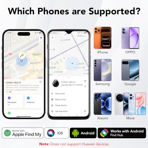 Miniatura 6 de Smart Tag 4 Unidades para Android e iOS, Bluetooth Tracker para Llaves, Maletas, Cartera, Mochila y Bolso, Tracker Tag 120 dB, Red de Búsqueda Global, Compartición Familiar, IP67, Sin Suscripción