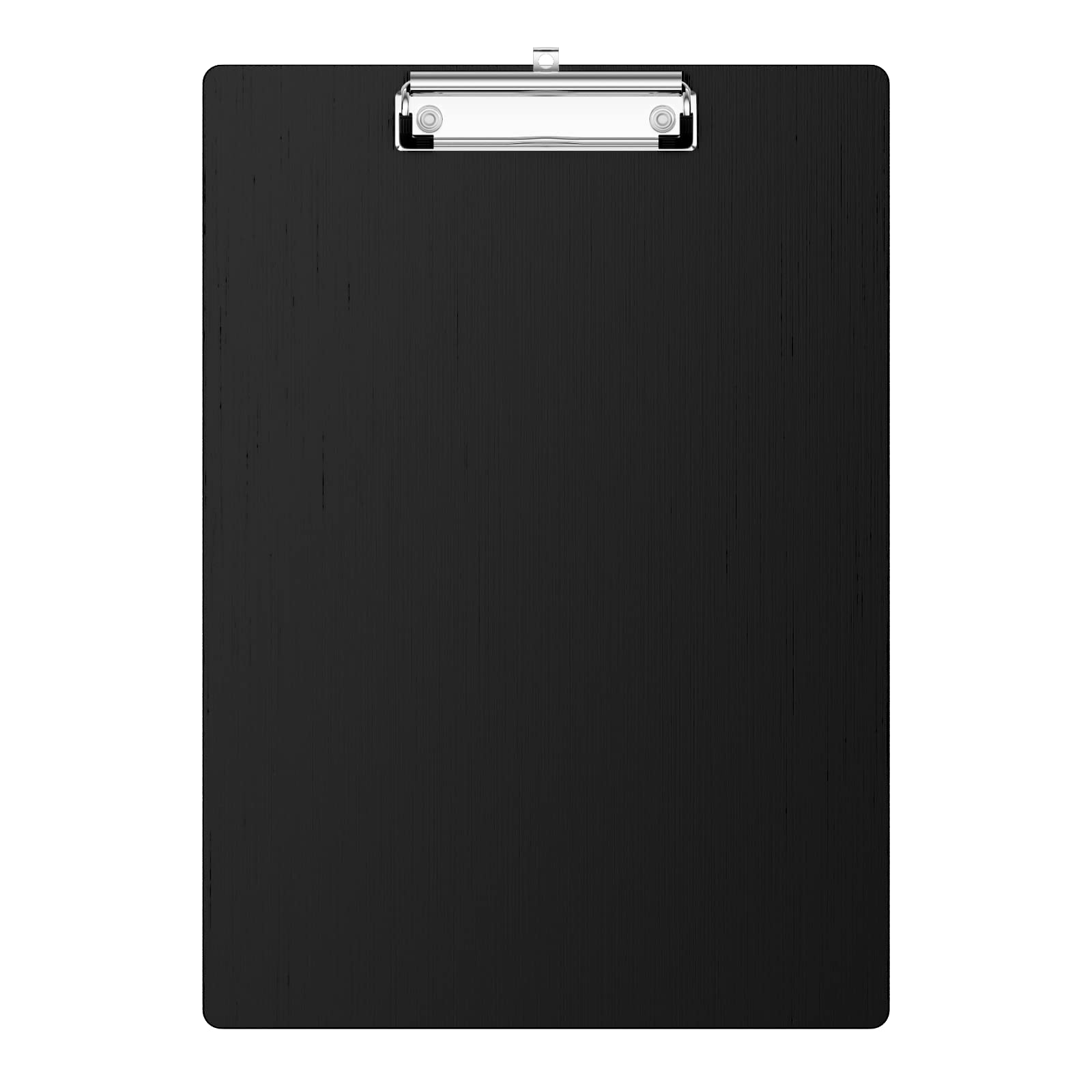 Hongri Aluminum Contractor Clipboard, Black Metal Construction with Low Profile Metal Clip, 12.5 x 9 in, Letter Size, Office Supply & School Supply