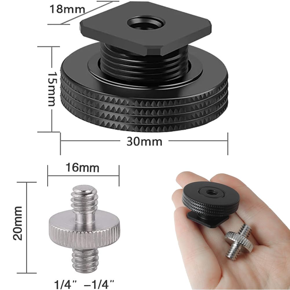 Adapter do butów błyskawicznych - 1/4" adapter żeński do Hot Shoe, gwint statywu do stopki błyskowej