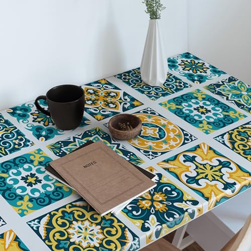 Papel pintado para cocina y dormitorio autoadhesivo mate estilo patchwork para armarios 4