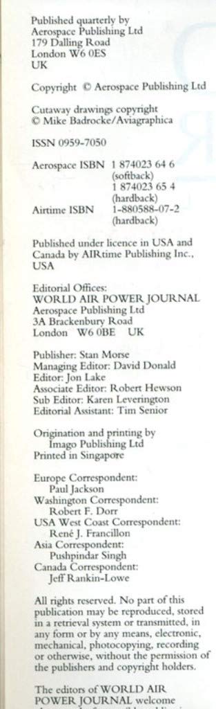 Focus Aircraft: Mitsubishi F-1 (Vol 23) (World Air Power Journal)
