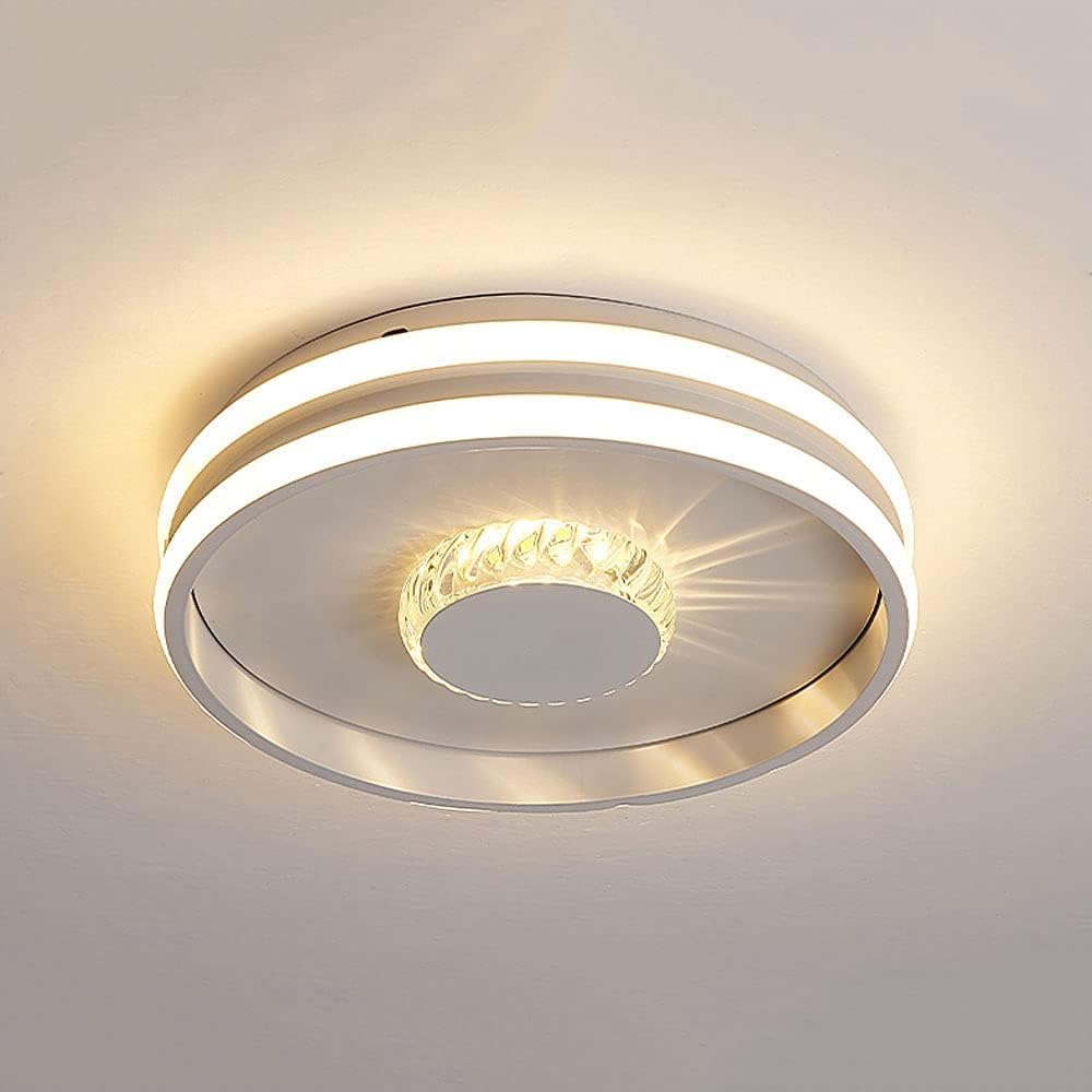 Plafonnier LED pour couloir et escalier au design moderne rond