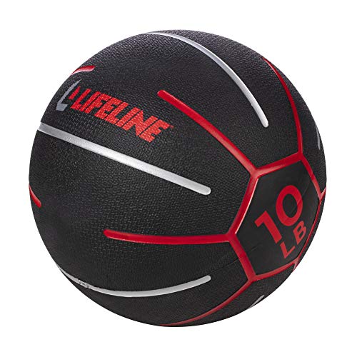 Image of Lifeline Fitness Medicine Ball - Total Body Strength and Stability Training - Non-Slip, Light Bounce - Textured Surface - Durable - Home Gym Exercise Equipment