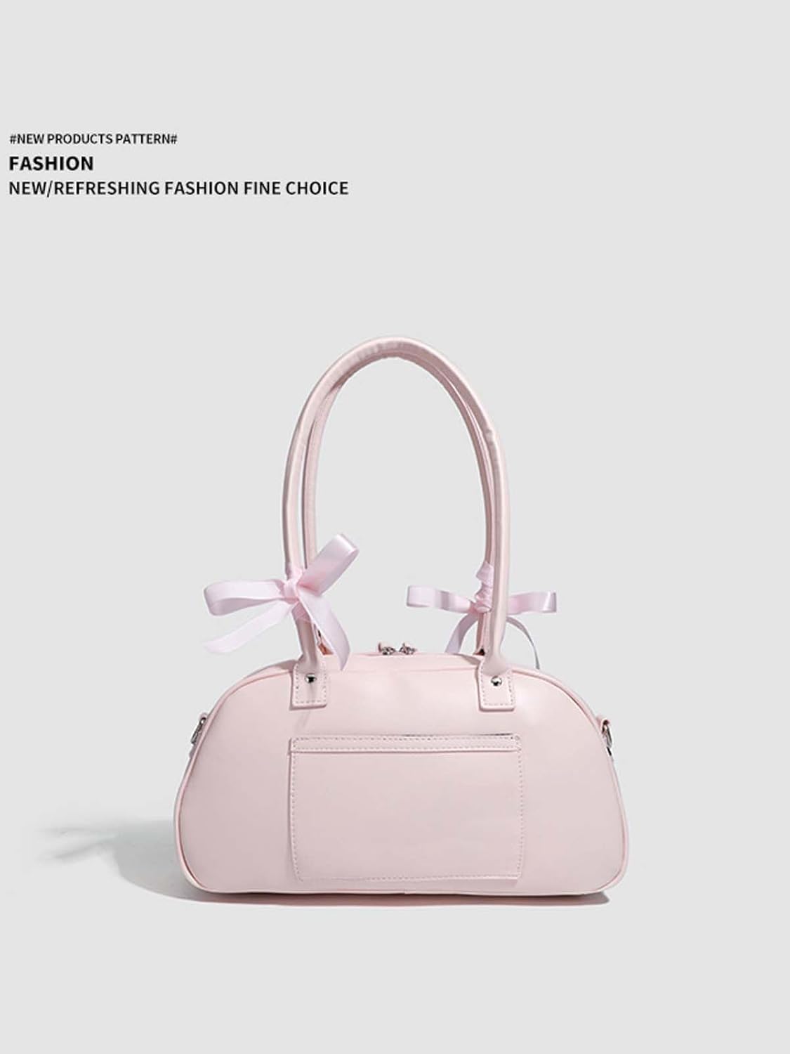 Japanese Lolita Cute Girl Handbag JK Uniform Shoulder Bag PU Anime Ribbon Bowknot Transparent Doll Bag