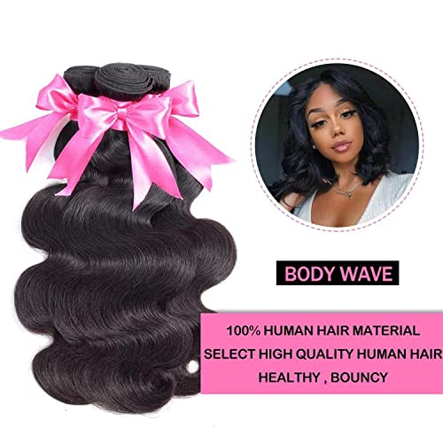 Sexycat Body Wave Human Hair Bundles 10 10 10 Inch Brazilian Virgin Hair Extensions Weave 100% Unprocessed Bundles Human Hair Natural Color - Image 3
