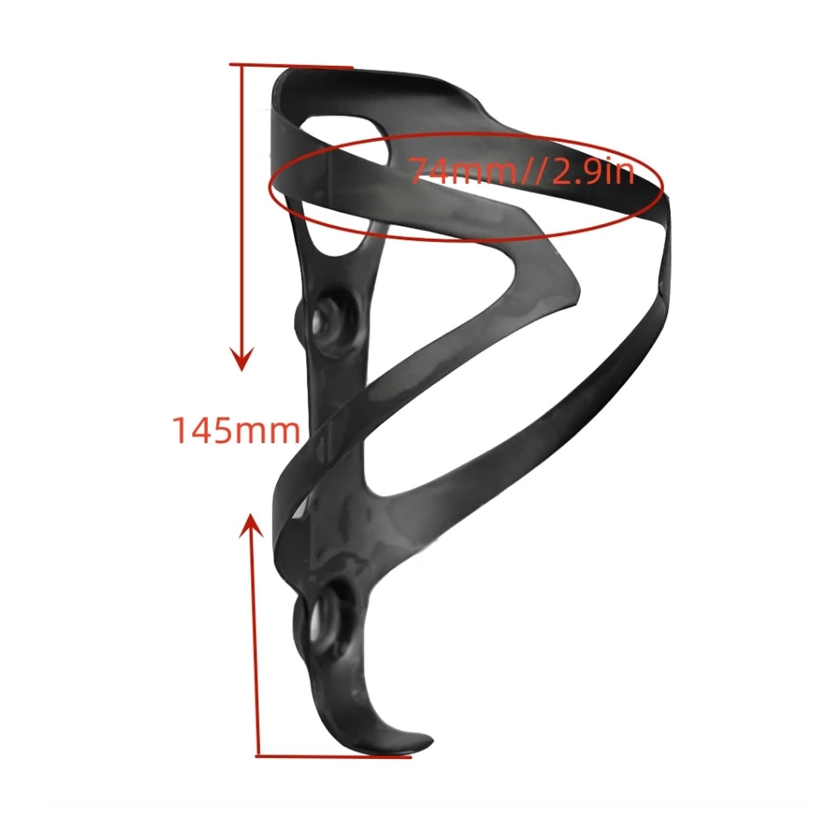 2 jaulas de fibra de carbono 3K para botella de agua para bicicleta de carretera, color negro mate, peso (16 ± 2 g) para bicicleta de montaña y bicicleta de carretera