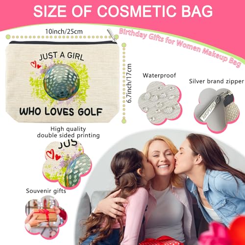 ancpeany Funny Golf Gifts for Women Golfers Small Makeup Bags, Golf Accessories for Women Unique, Personalized Golf Gifts for Golf Lovers, Girls, Ladies, Christmas Cosmetic Travel Pouch2