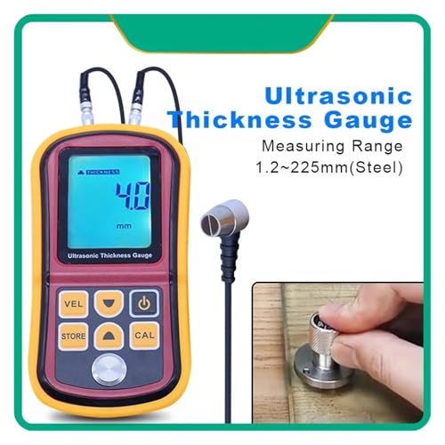 Medidor de Espesor Digital Ultrasónico LCD 1.2-225mm miniatura 4